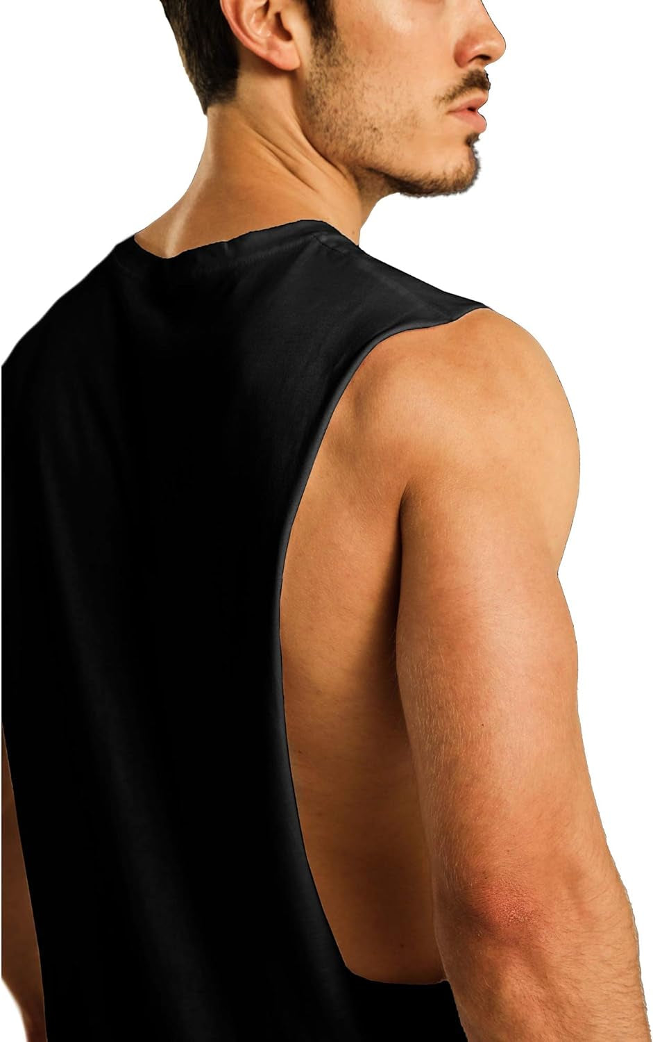 Men'S 3 Pack Open Side Athletic Gym Muscle Tank Tops Workout Bodybuilding Fitness Sleeveless Shirt Black & Wine Red & Yellow XXL