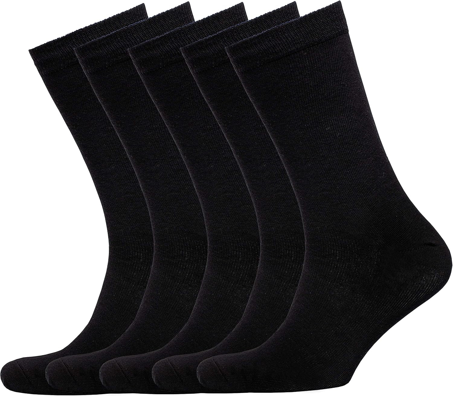 NUDUS Men’S Cotton Dress Socks - 5 Pair Gift Box - Soft, Thin and Breathable