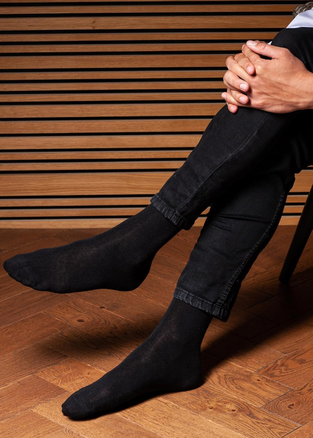 NUDUS Men’S Cotton Dress Socks - 5 Pair Gift Box - Soft, Thin and Breathable